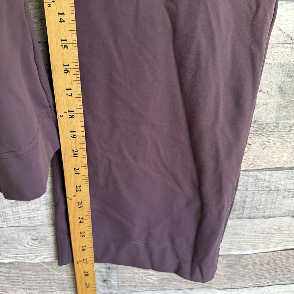 Halara DayStretch High Waisted Pockets Straight Leg Casual Pants Purple Med P - Picture 10 of 10